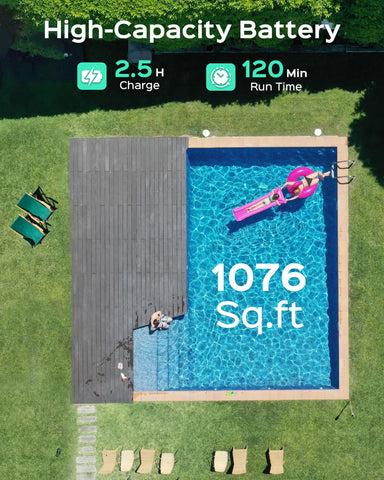 Wybot A1 auto-parking feature makes retrieval easy at poolside