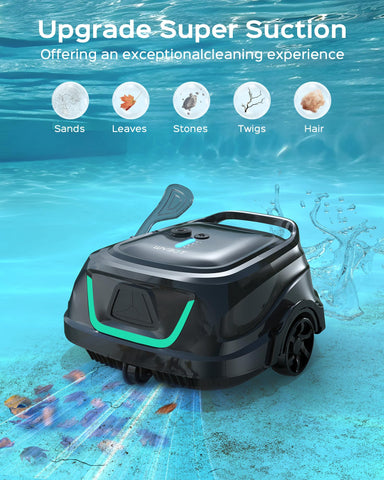 Wybot A1 dual-layer filtration with 180μm mesh for improved debris capture