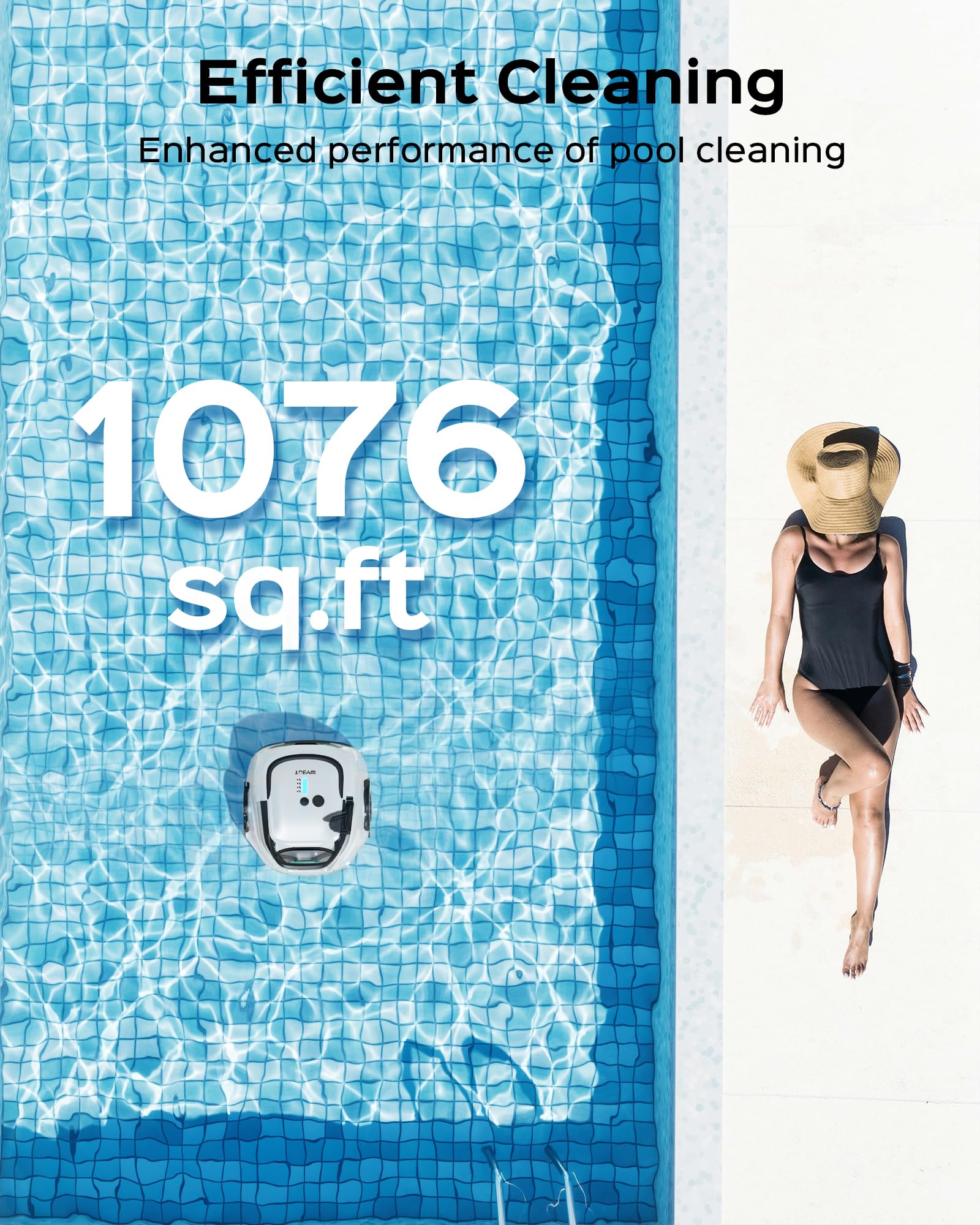 WYBOT A1 four cleaning modes adapt to different pool conditions