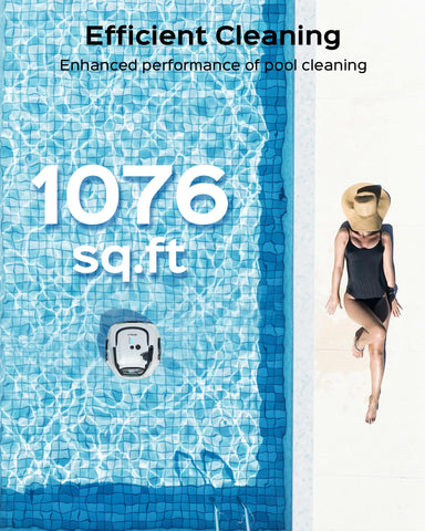 WYBOT A1 four cleaning modes adapt to different pool conditions