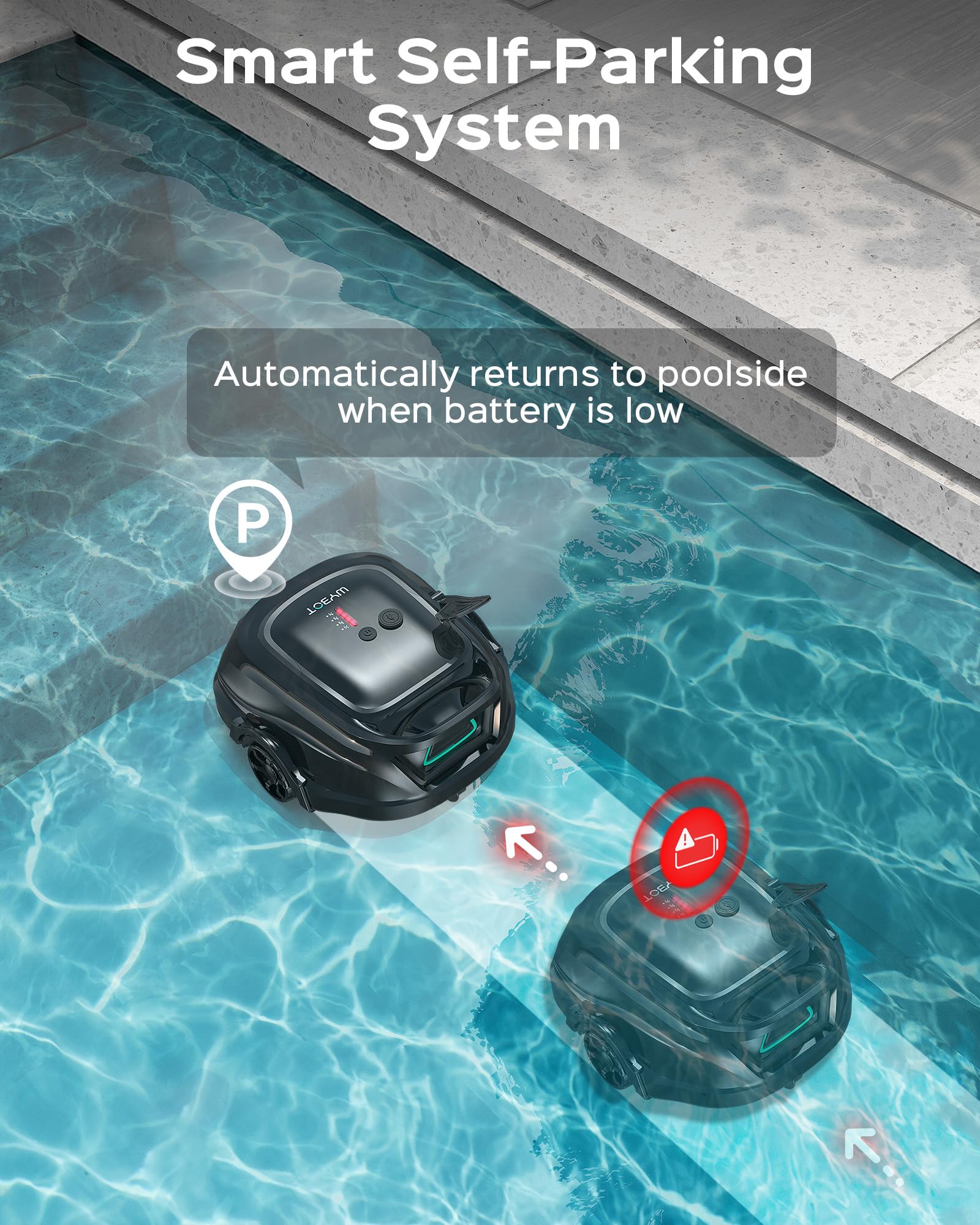 Wybot A1 five LED indicators provide clear status at a glance