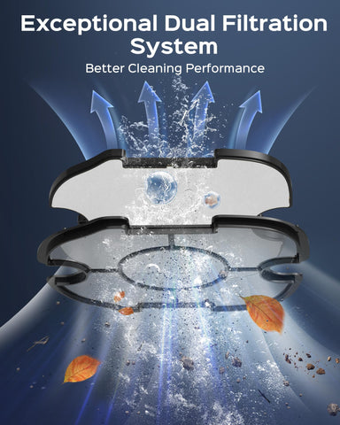 Wybot A1 textured foam filter enhancing filtration efficiency during routine pool cleaning