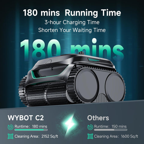 WYBOT C2 app scheduling interface enables easy automatic cleaning.