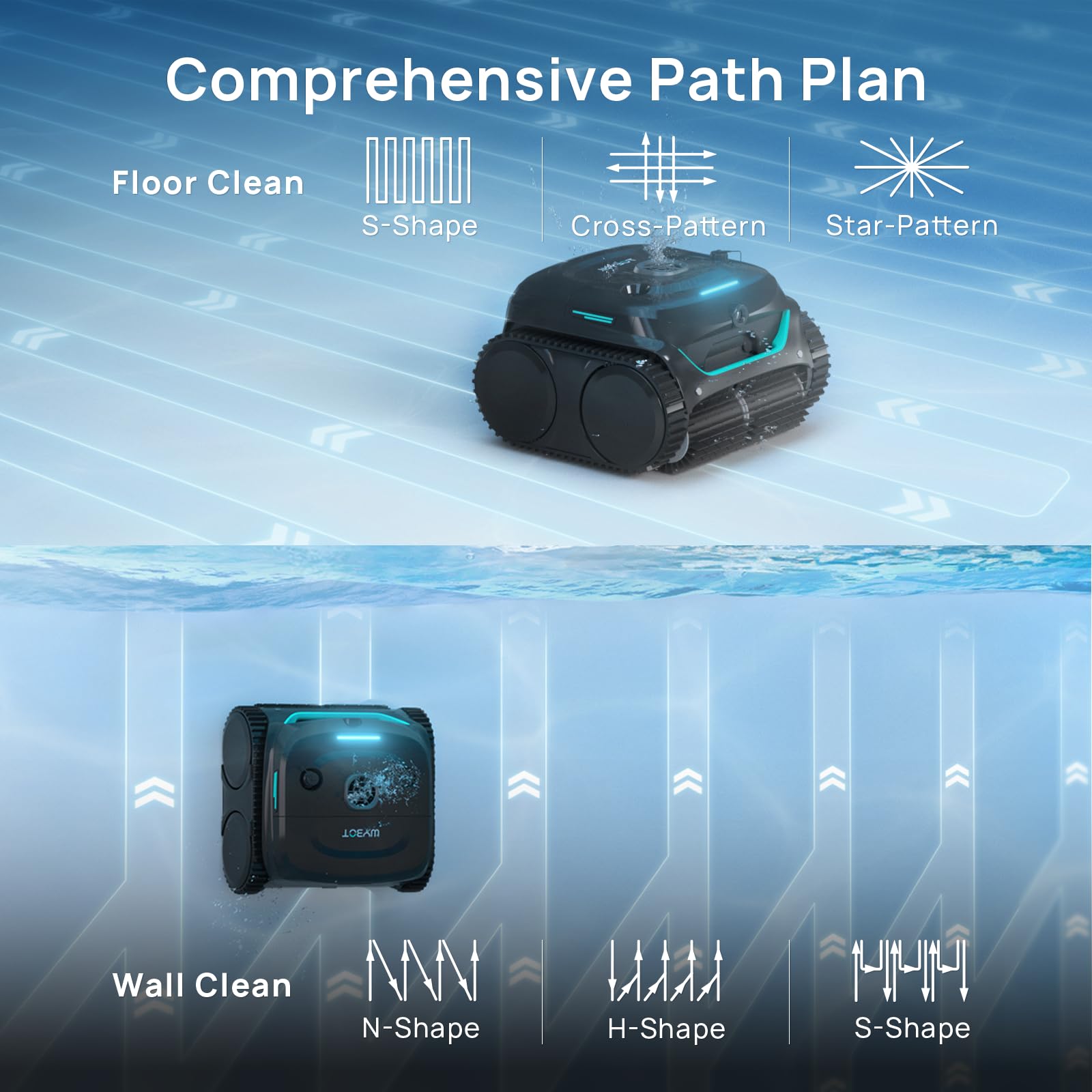 WYBOT C2 Vision 10-micron ultra-fine filtration enhances particle capture.
