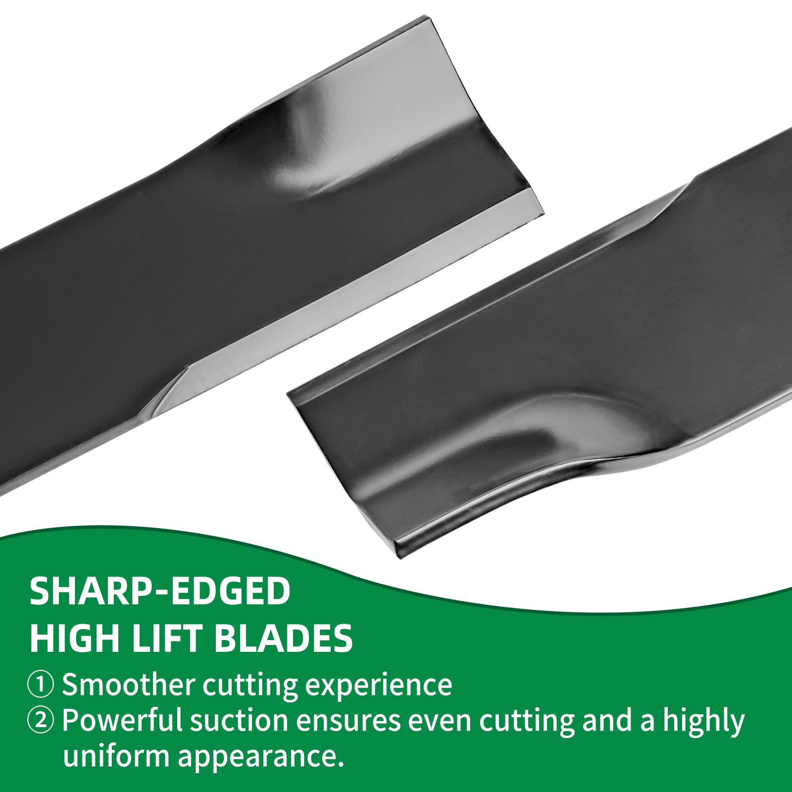 Wyevee 113579 blade closeup showing rolled air lift design for airflow.