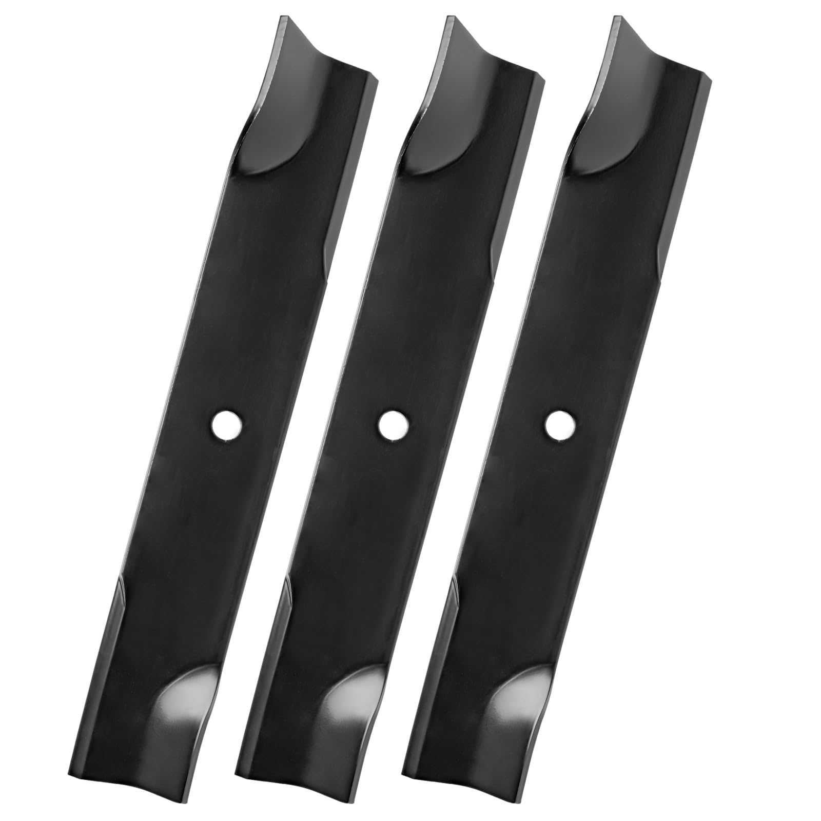 Wyevee 113579 blade pack for 50-inch Toro or Dixie Chopper decks, three blades included.