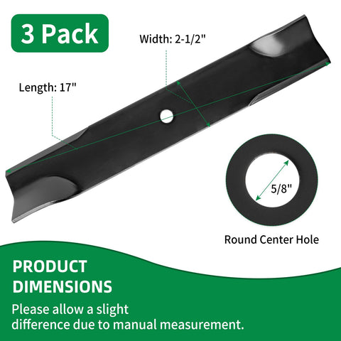 Wyevee 113579 blade ready for quick 50-inch deck installation.