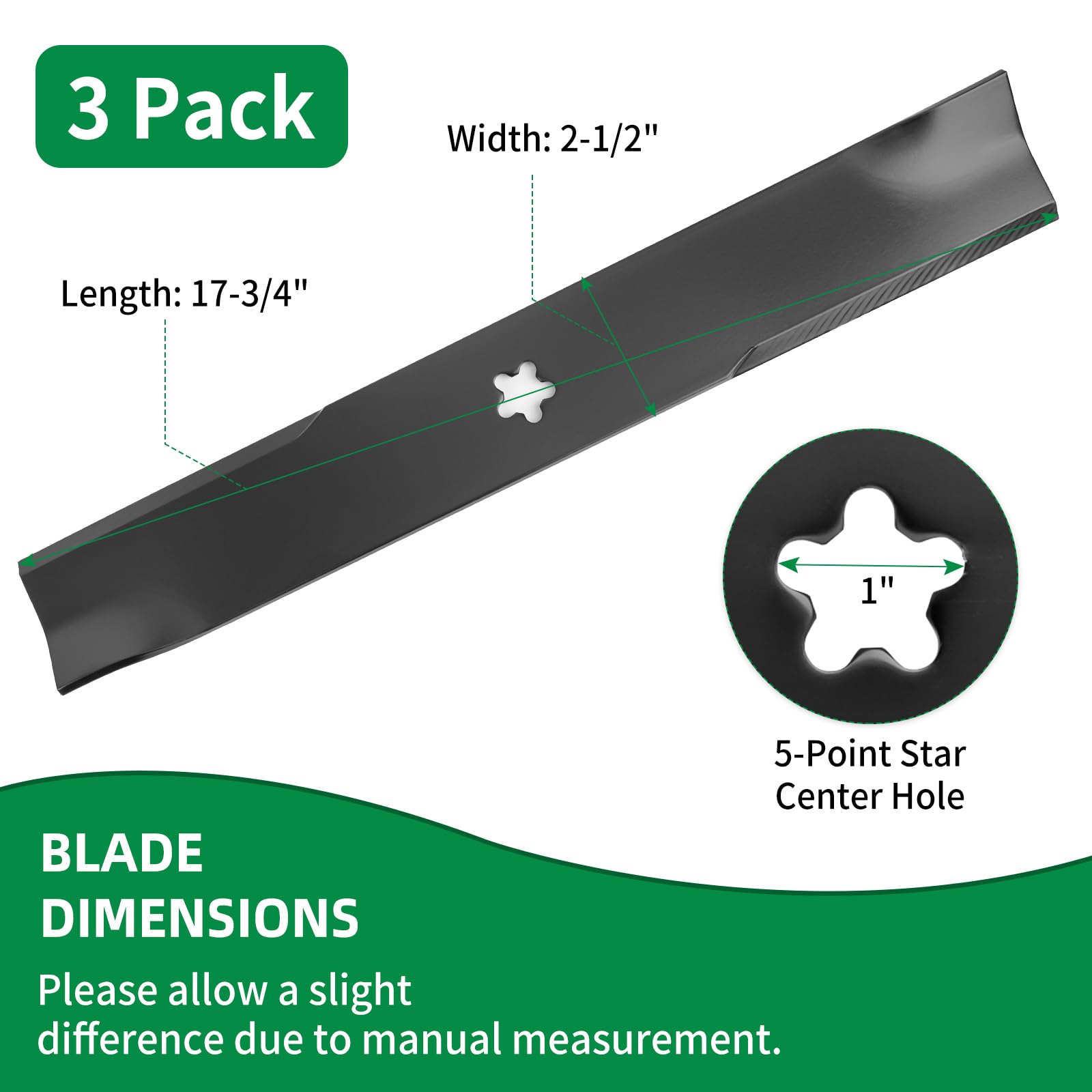 Wyevee installation guide blade for 52-inch deck simplifies safe replacement.