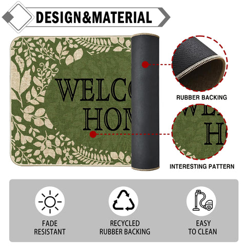 Wylumen 17x29-inch door mat fits standard entryways neatly.