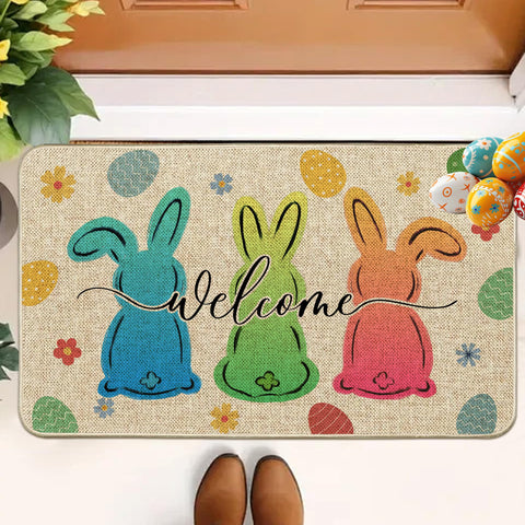 Wylumen burlap top face doormat showing textured surface for dirt removal
