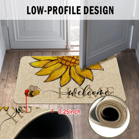 Wylumen durable burlap mat resists tearing for long-lasting use.