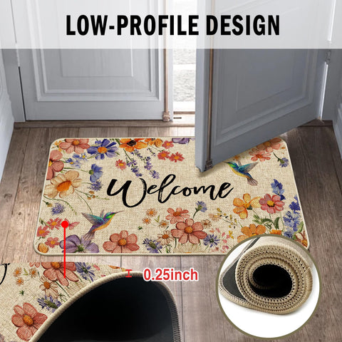 Wylumen easy-clean door mat, shake or rinse as needed