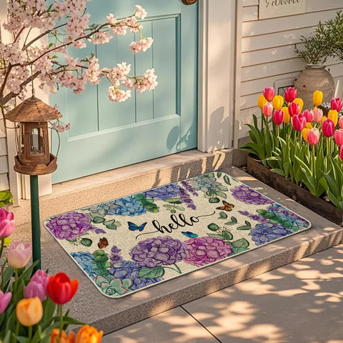 Wylumen easy-clean doormat can be rinsed or wiped.