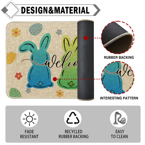 Wylumen 17x29 entryway mat suitable for indoor and sheltered outdoor spaces