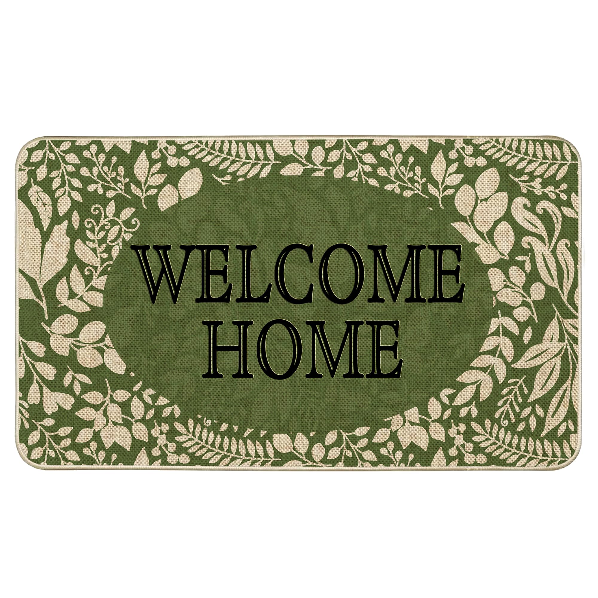 Wylumen Welcome Spring leaves doormat adds seasonal charm to your entry.