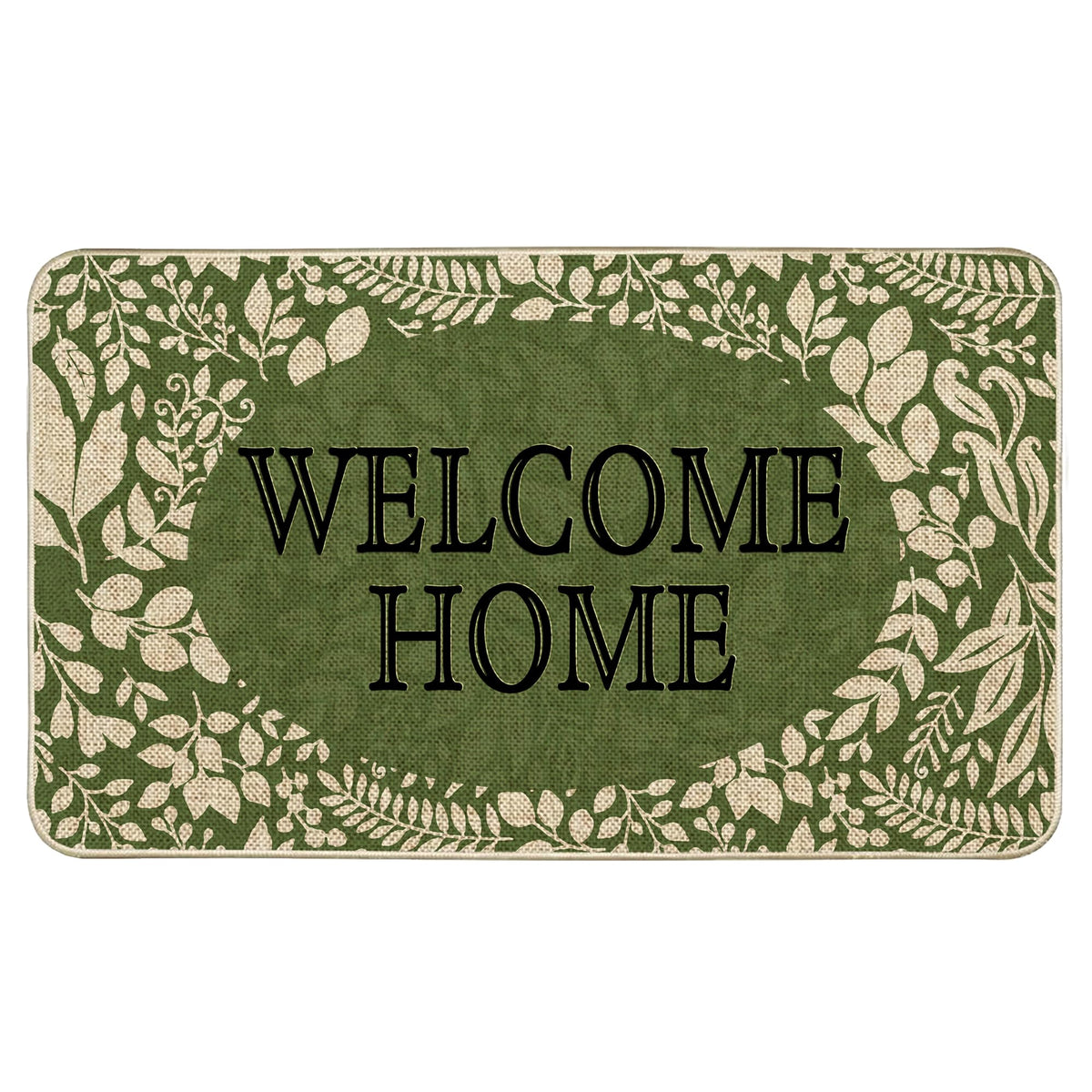 Wylumen Welcome Spring leaves doormat adds seasonal charm to your entry.