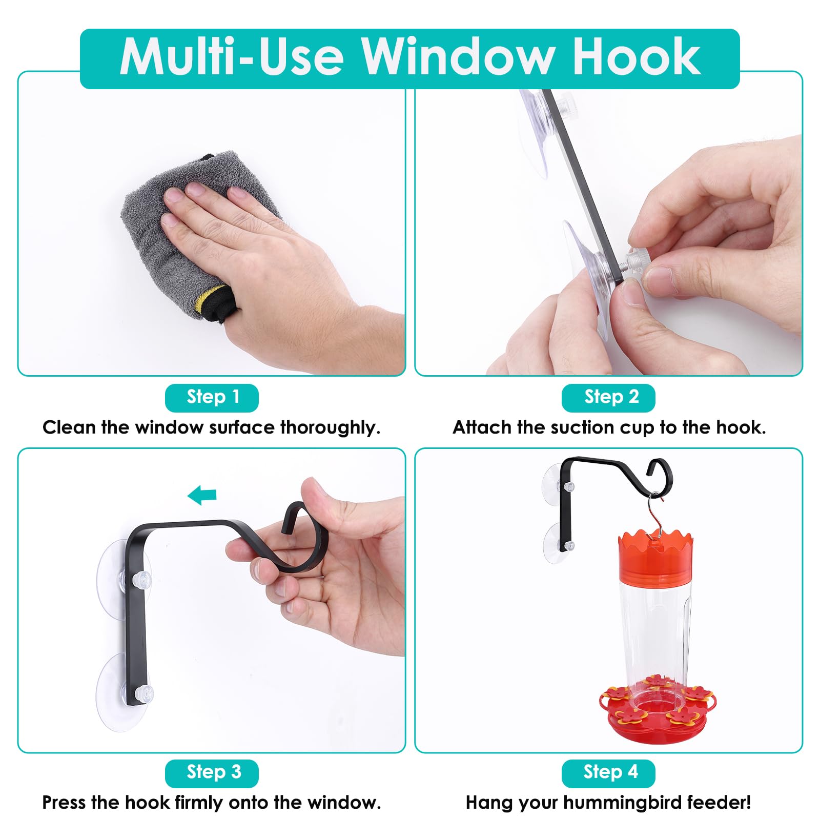 WYLUNBI decorative birdhouse hook provides charm while preserving your view