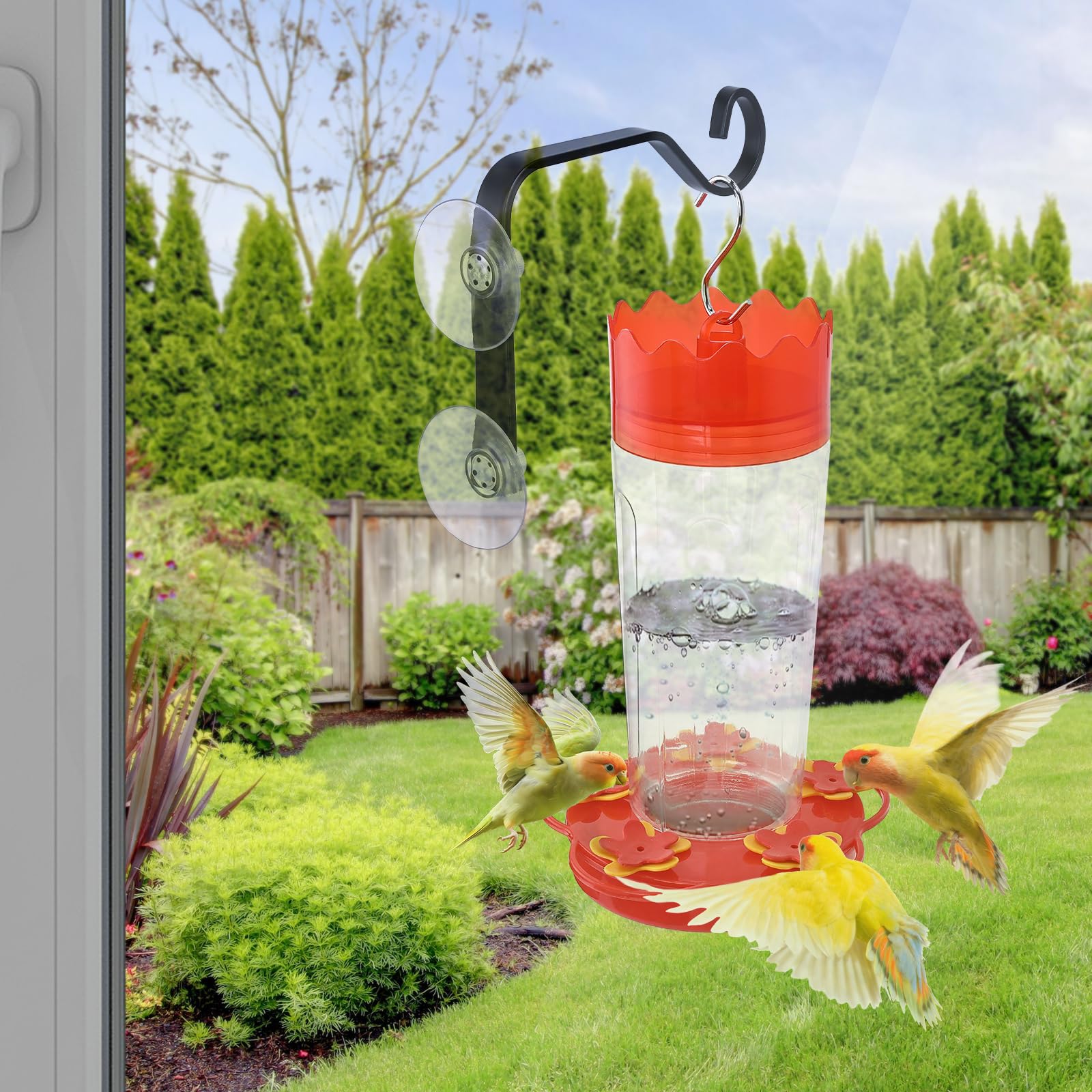 WYLUNBI suction cup hanger lets you display greenery on windows.