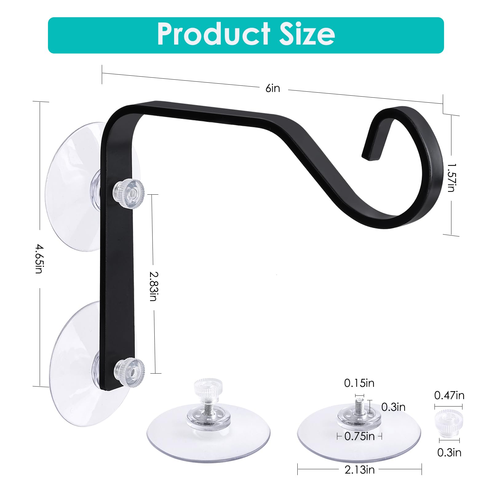 WYLUNBI window-mounted wildlife hanger holds a hummingbird feeder for easy observation.