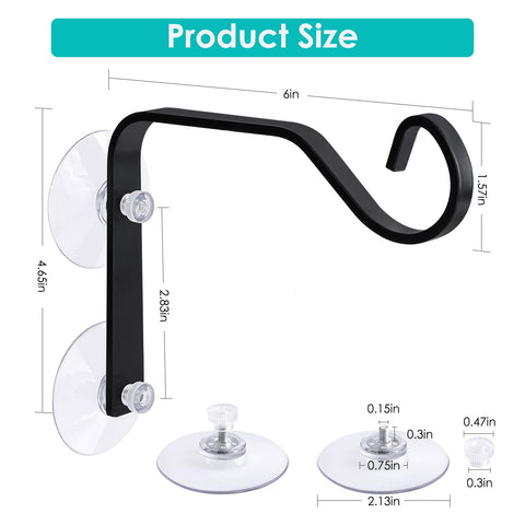 WYLUNBI window-mounted wildlife hanger holds a hummingbird feeder for easy observation.