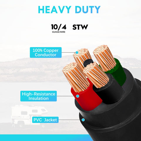 WYM World 10 AWG copper wiring delivers strong conductivity