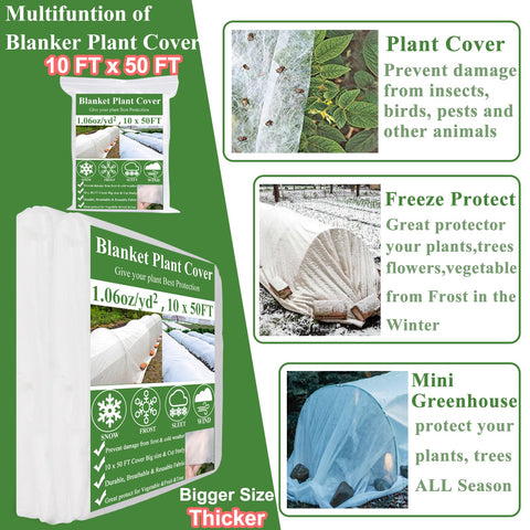 WYRJXYB garden clips secure the frost blanket in place for winter protection