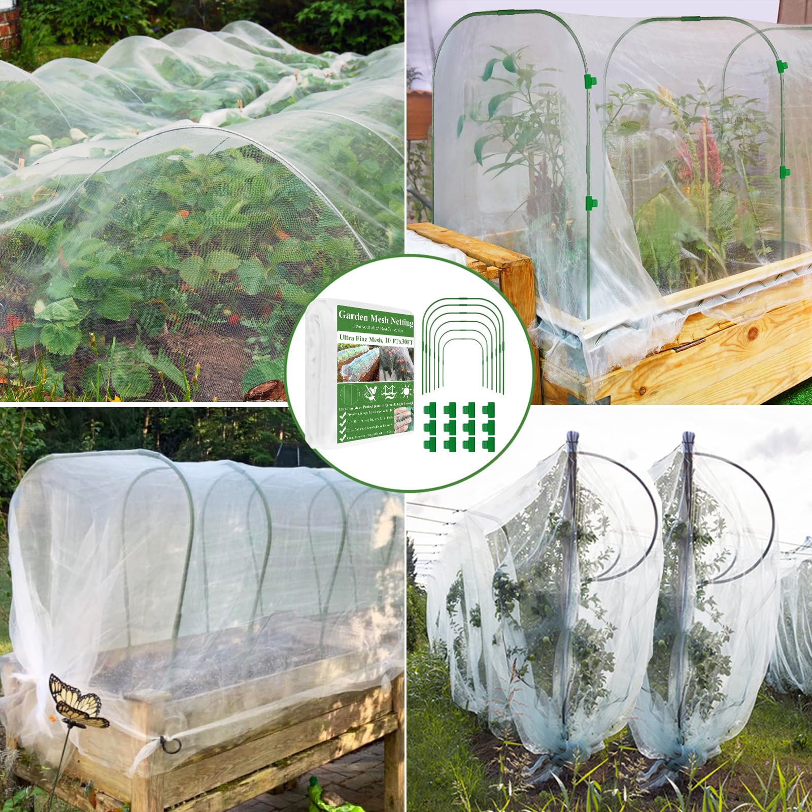 WYRJXYB barrier kit helps protect fruits and vegetables from common garden pests.