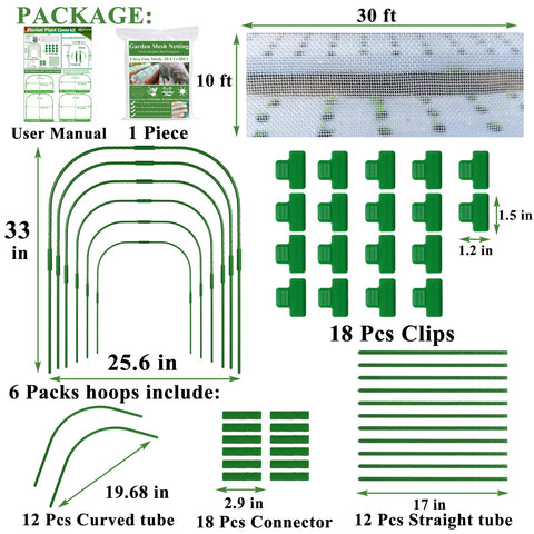 WYRJXYB netting protects raised beds from birds and insects.