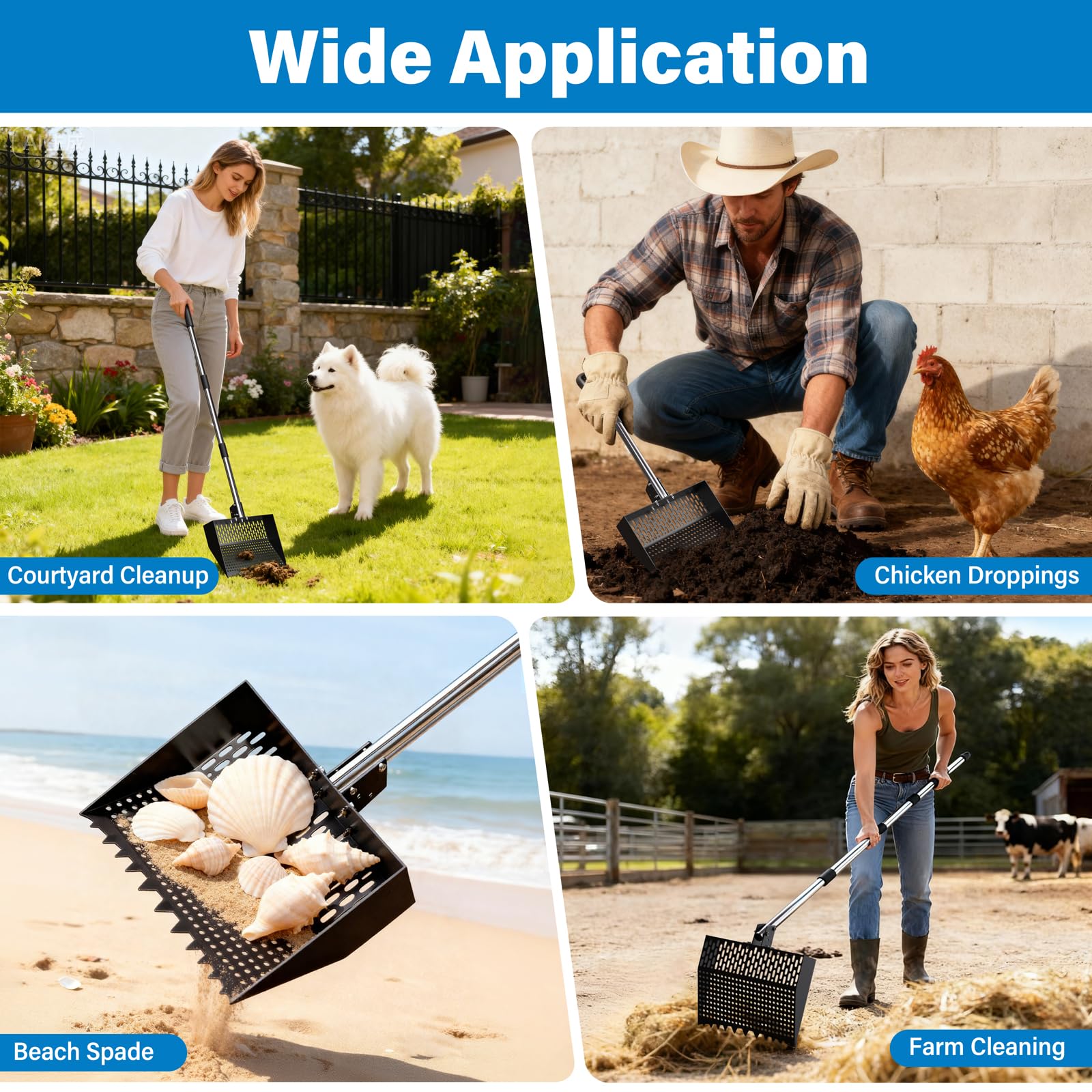 Wysperix backyard-friendly tool for farm, garden, and pet pen maintenance.