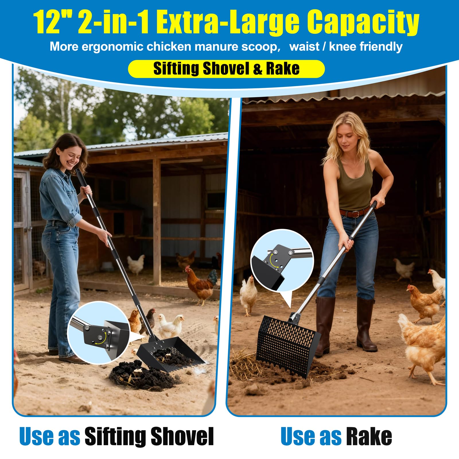 Wysperix multipurpose tool doubles as sand sifter and garden scoop.