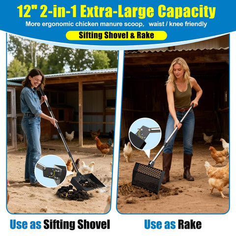Wysperix multipurpose tool doubles as sand sifter and garden scoop.