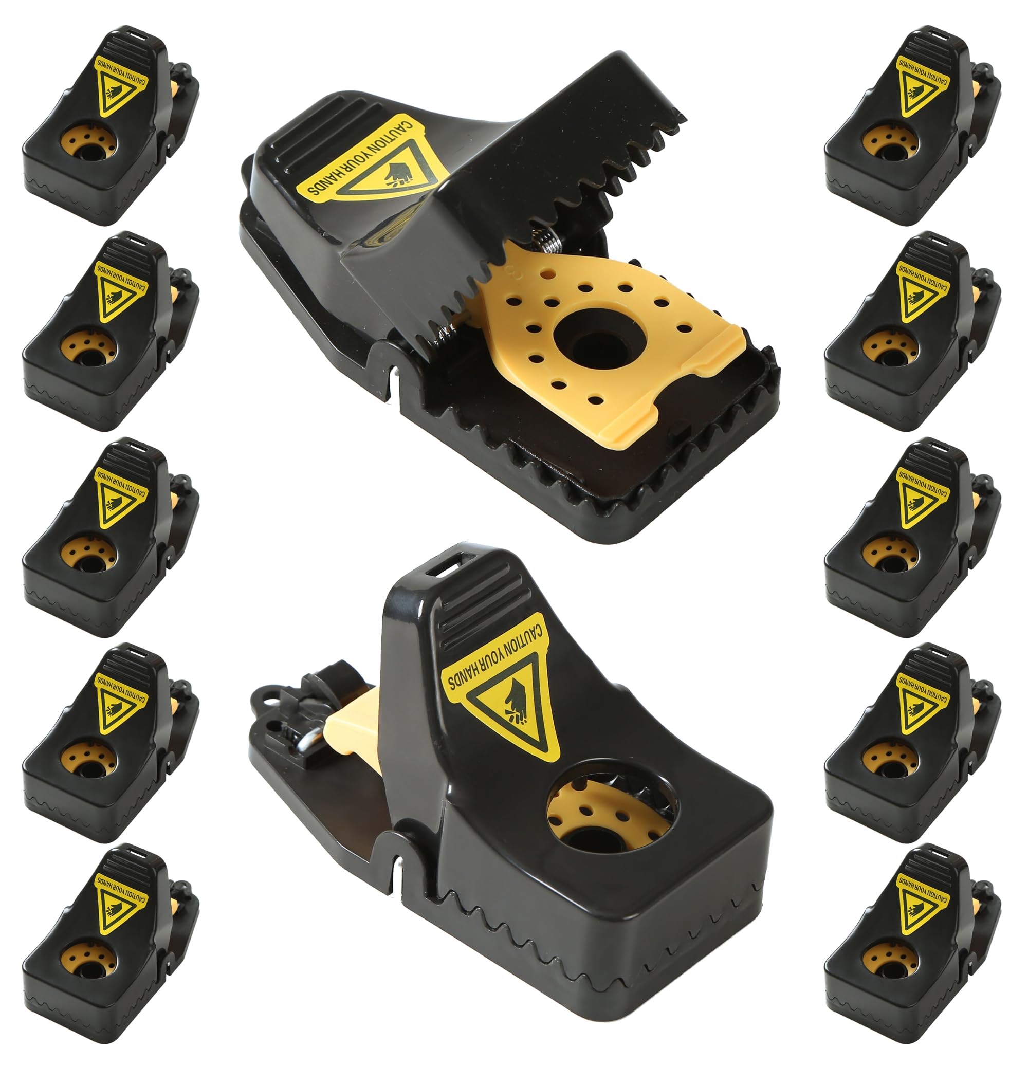 Wysteria reusable mouse traps with heavy-duty snap action for fast results in tight spaces.