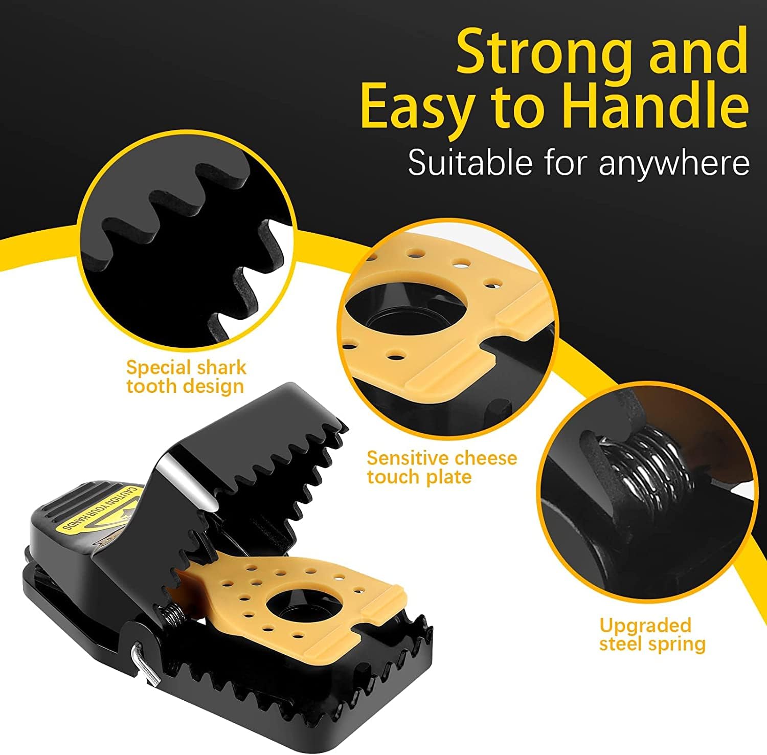 Wysteria mouse traps offer no-touch disposal for clean, hygienic handling.