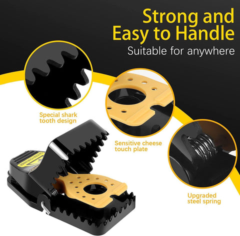 Wysteria mouse traps offer no-touch disposal for clean, hygienic handling.