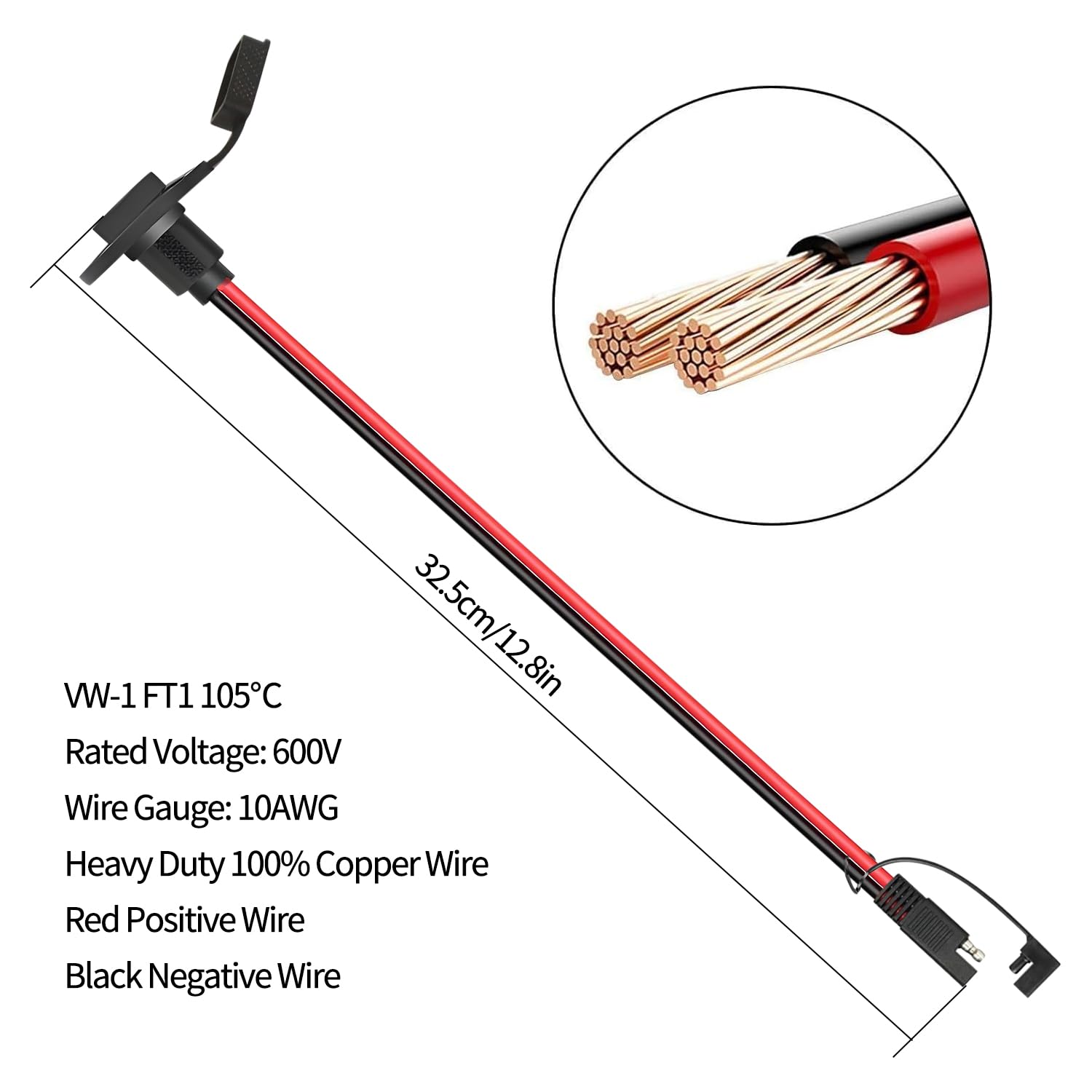 WYTUDTE one-handed release SAE plug for quick disconnects.