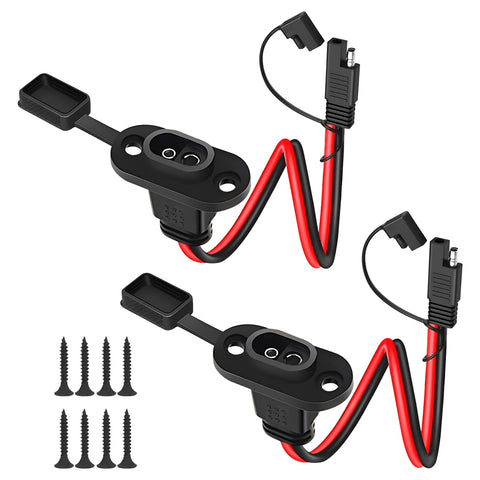 WYTUDTE SAE 2-pack connector kit for versatile outdoor power connections.