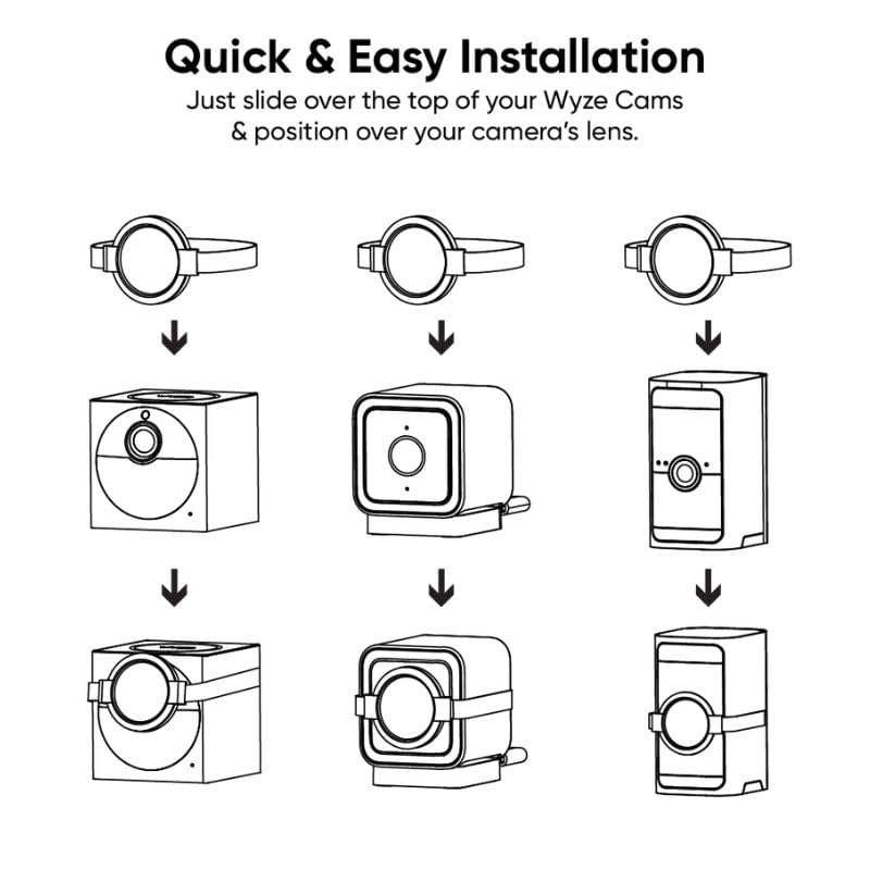 Wyze Macro Close-Up Lens slides on for quick, effortless installation.