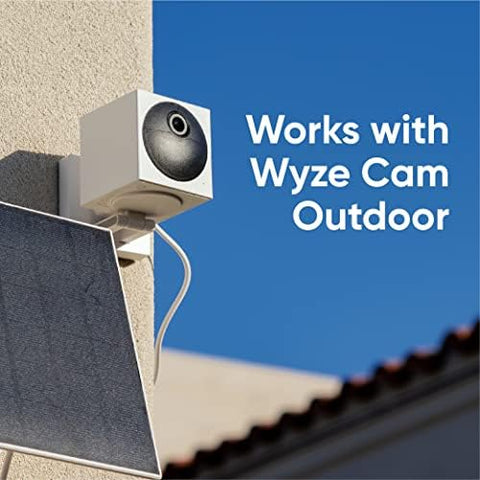 Sunlight-powered energy helps extend camera uptime in daylight.