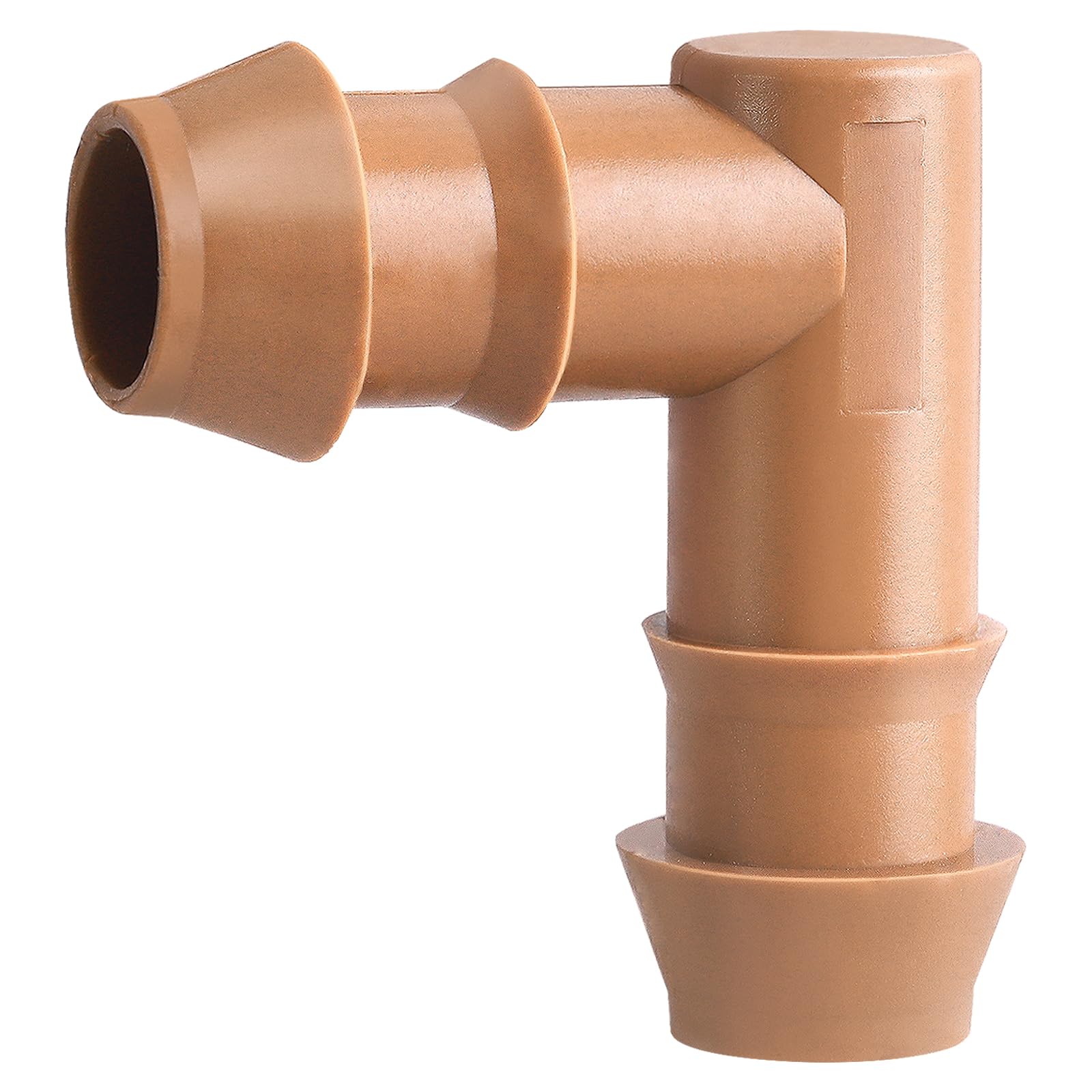 WZFLRUA 20-pack drip elbow fittings for flexible irrigation layouts in home gardens.