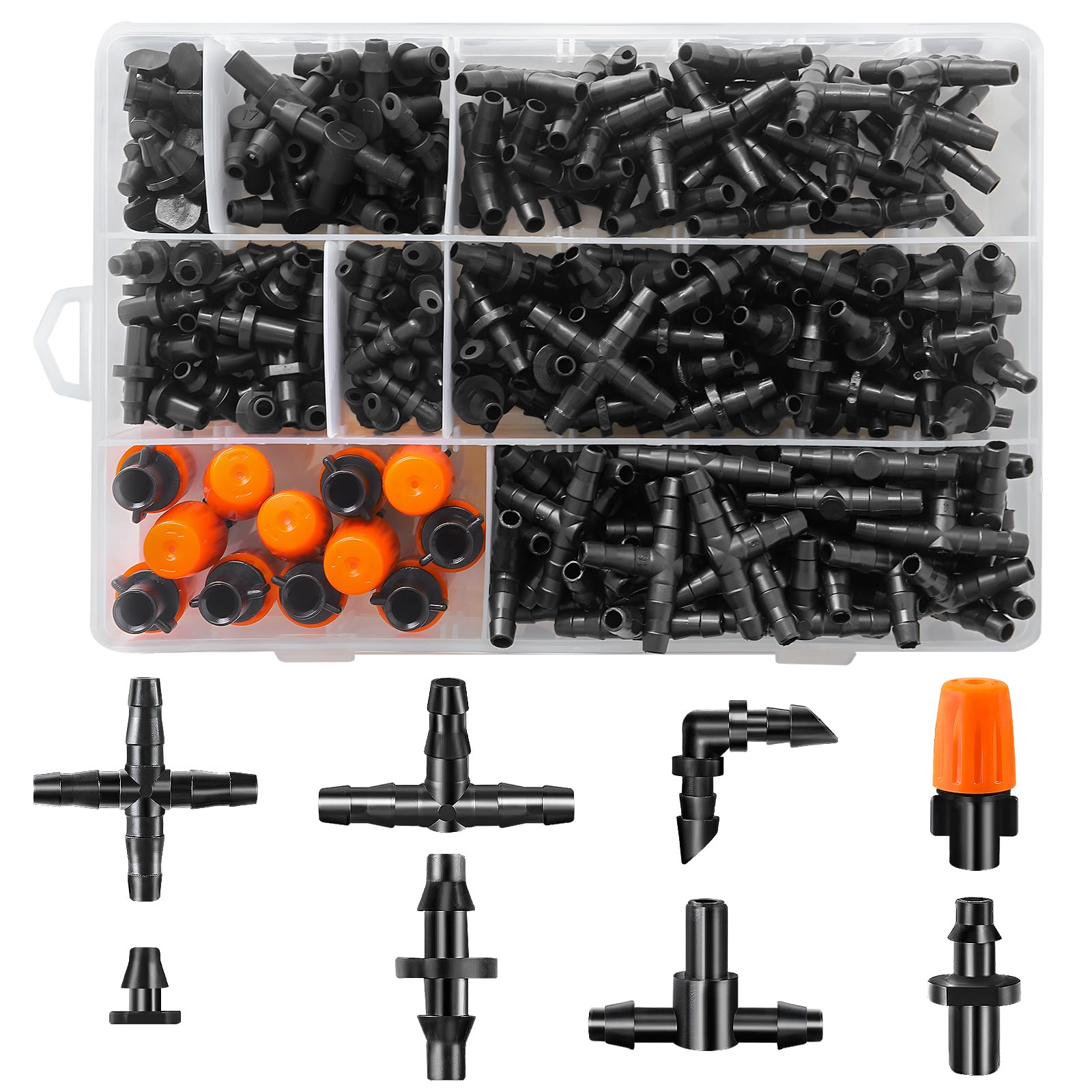WZFLRUA 250-piece drip kit with 1/4 inch tubing for quick setup