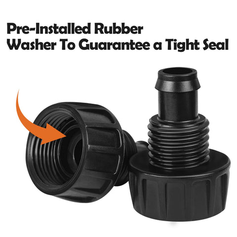 WZFLRUA anti-leak locking system keeps hoses firmly attached