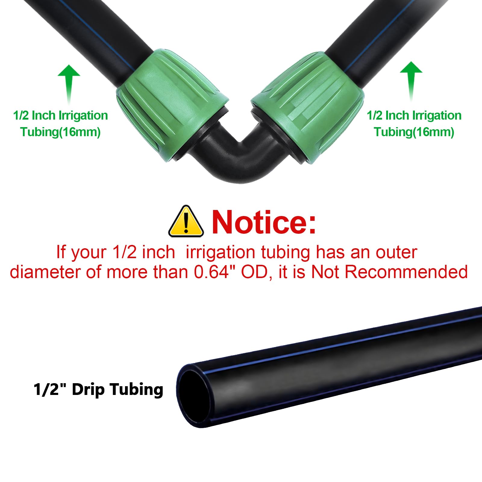 WZFLRUA drip-tubing-compatibility-1-2-inch confirms fit with standard 1/2-inch tubing
