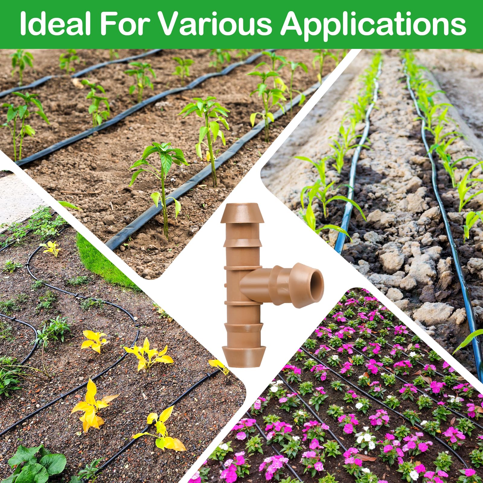 WZFLRUA durable one-piece tee for strong, reliable irrigation connections.