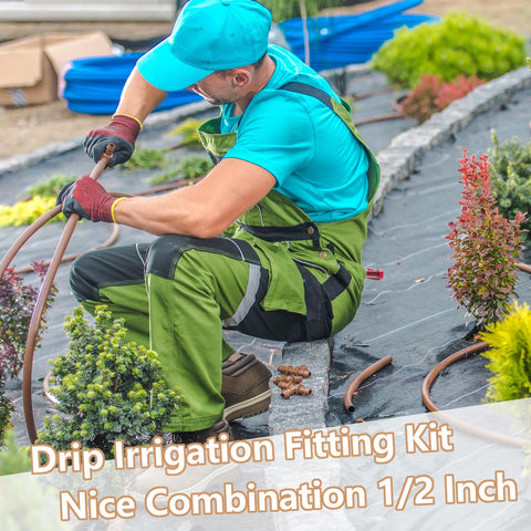 WZFLRUA garden irrigation system installed with visible even moisture delivery.