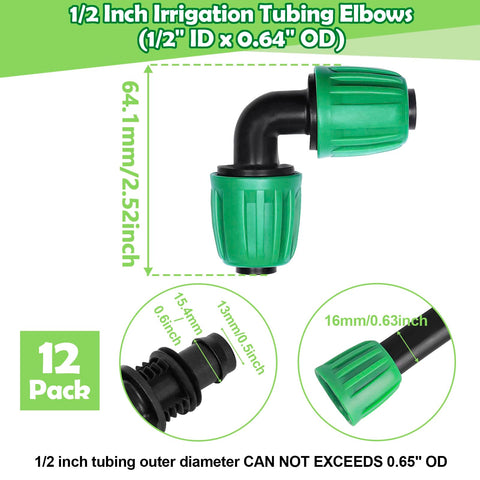 WZFLRUA locked-barbed 90-degree elbow provides secure twist-lock connections