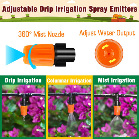 WZFLRUA micro drippers deliver precise water to roots