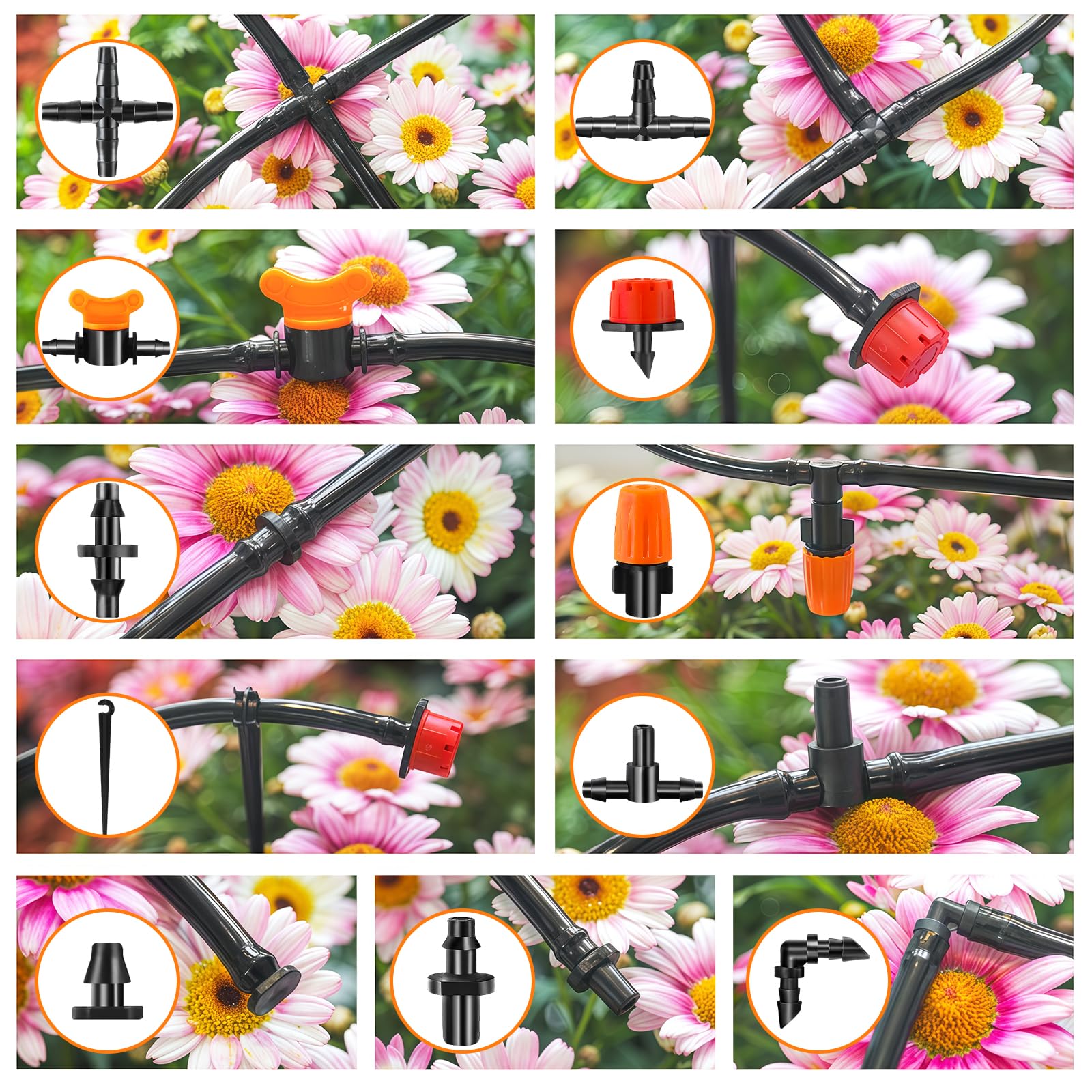 WZFLRUA misting nozzles for even garden watering