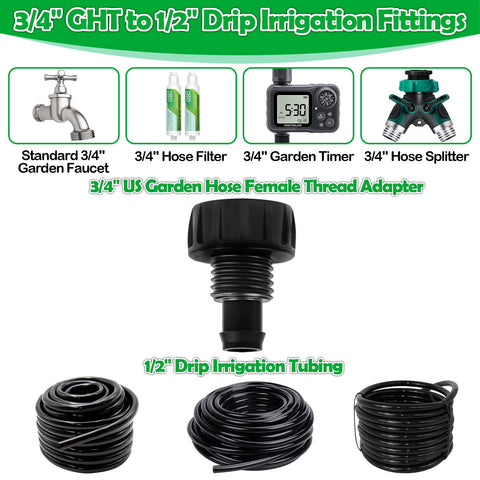 WZFLRUA one-piece construction drip adapter viewed from the side