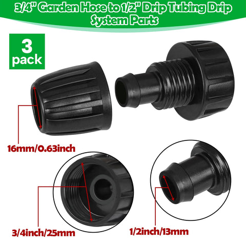 WZFLRUA three-quarter-inch to one-half-inch FHT adapter, front view for easy installation