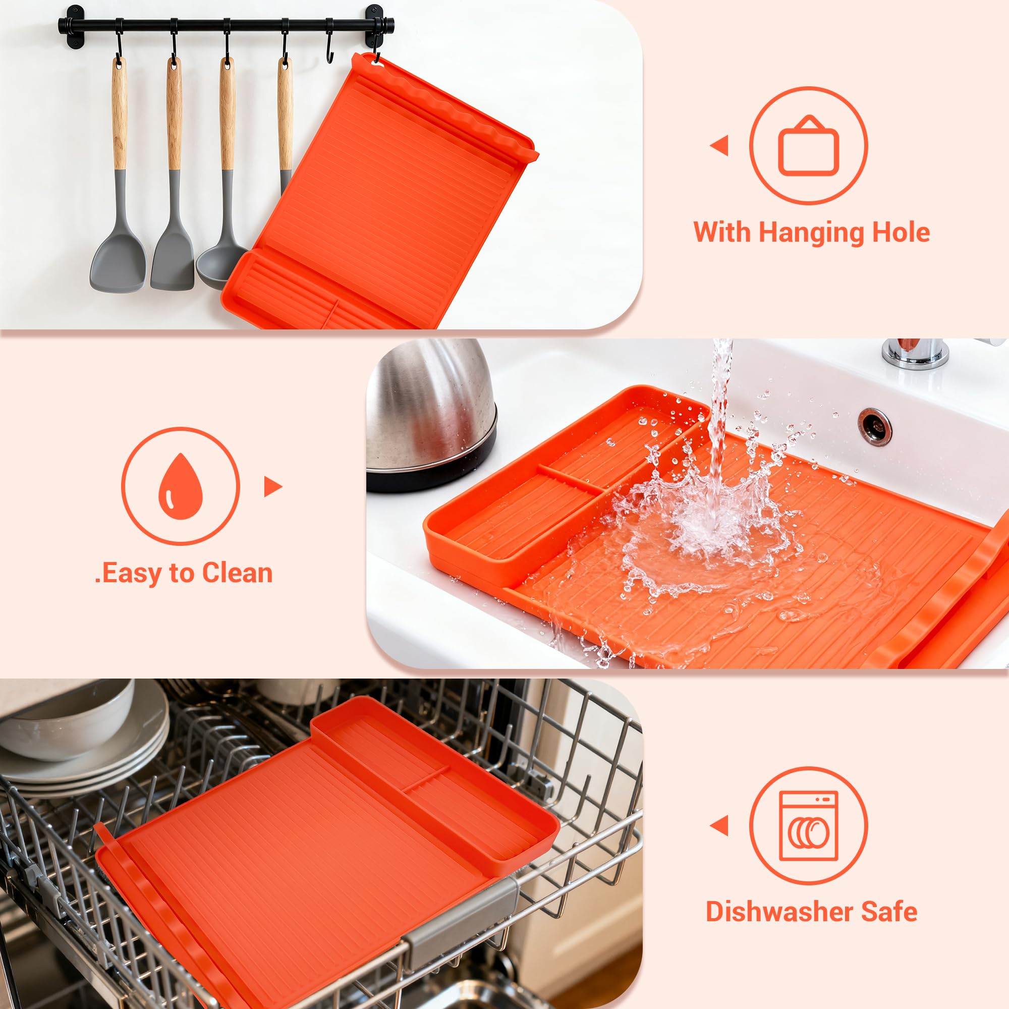 WZGUSXN durable, easy-clean silicone withstands high heat on outdoor grills.